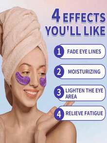 1 Pair Of Reusable Gel Ice Eye Patches, Featuring Cooling Gel Beads To Relieve Eye Fatigue And Tension.