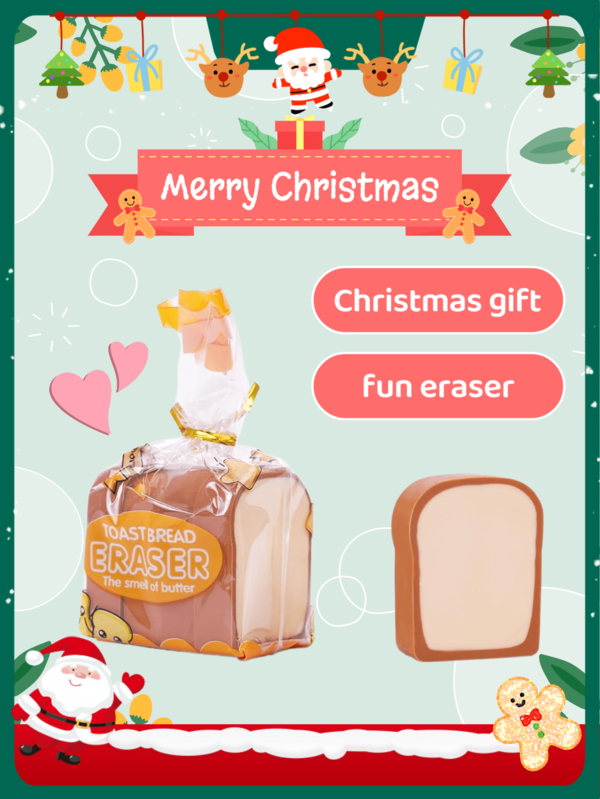 12pcs/8pcs/4pcs Children Bread-Shaped Erasers, Cartoon Mini Toast Erasers 3D Cute Erasers Cartoon Pencil Erasers Drawing Supplies Kids Painter Artist Sketching Tools Art Supplies School Supplies