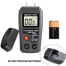 [Accurate Wood Moisture Meter] Wood Moisture Meter With Large LCD Display - Precise Digital Hygrometer For All Wood Species, Ergonomic Design, Battery-Powered