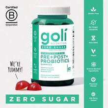World's First 3-In-1 Pre, Post, Probiotic Gummies,Zero Sugar Goli,- Gluten Free, Vegan, Non-GMO, & Gelatin-Free, No Sugar, Free Shipping, For Women, For Men - ZEROSUGAR - 查看 7