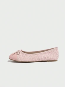 Giày ba lê đế mềm nhẹ, thoải mái, giày đế thấp thời trang đa năng, giày đi làm/ngoài trời cho nữ, mùa xuân/hè/thu, ngày lễ tình nhân - Hồng - Xem 10