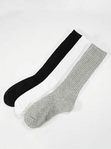 زوج واحد/5 أزواج من جوارب الساق الدافئة الطويلة للنساء، جوارب الساق الملونة الدافئة، جوارب رياضية للخريف والشتاء