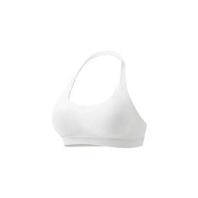 Women's Solid Wireless Sports Bra, Sporty Breathable Comfor…