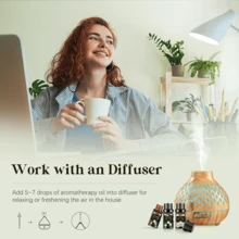 MORE BEAUTY Set de aromaterapia con aceites esenciales de flores - 12 difusores, aceites esenciales para aromaterapia y elaboración de velas - Set de aceites esenciales de aromaterapia de lavanda, geranio, rosa, jazmín y gardenia