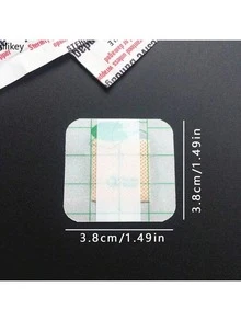 200片/50片/10片装防水伤口绷带敷料急救包，医用透明无菌胶带伤口护理绷带，隐形透明伤口敷料，PE材质，角色扮演、居家、户外聚会、节日派对必备 - 彩色 - 查看 9