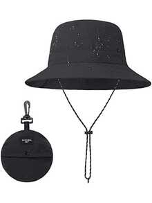 1Pc Unisex Foldable Outdoor UV Protection Bucket Hat, Waterproof Quick-Drying Bucket Hat, Summer Breathable Outdoor Sun Hat Is Suitable For Fishing, Mountaineering, Hiking, Traveling, Camping, Vacation Graduation