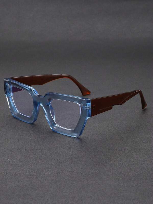 1 par de óculos unissex clássicos de armação grande, modernos e sofisticados, adequados para o Halloween, local de trabalho, uso casual, elegantes e elegantes, para o dia a dia e uso diário