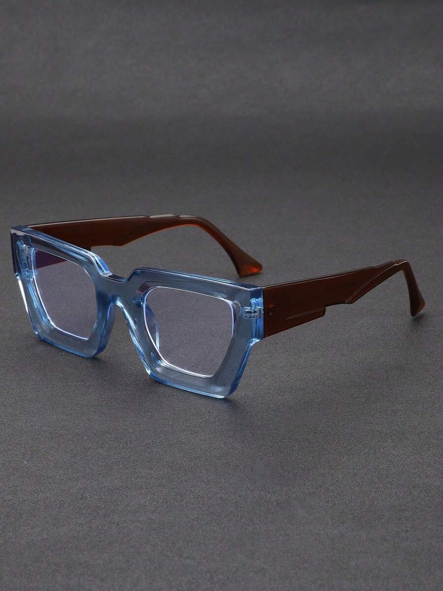 1 par de óculos unissex clássicos de armação grande, modernos e sofisticados, adequados para o Halloween, local de trabalho, uso casual, elegantes e elegantes, para o dia a dia e uso diário