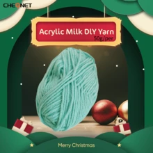 1 pieza Hilo de leche de 5 capas, hilo para tejer a crochet, adecuado para tejer bolsos, bufandas, sombreros, suéteres, muñecas DIY, 50g/pieza - Multicolor - Ver 13