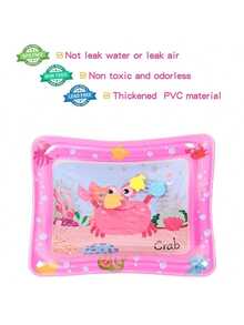 1pc Inflatable Play Mat For Children With Ocean Theme, Water-Filling & Octopus Paddle, Outdoor Sleeping Cushion Toy For Baby Summer Fun