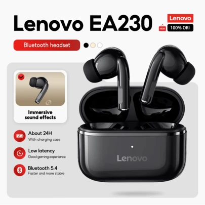 Lenovo 联想 Earbuds EA230 蓝牙无线耳塞 TWS 迷你耳机 蓝牙 5.4 触控 长续航 高清语音 带麦克风
