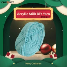 1 pieza Hilo de leche de 5 capas, hilo para tejer a crochet, adecuado para tejer bolsos, bufandas, sombreros, suéteres, muñecas DIY, 50g/pieza - Multicolor - Ver 10