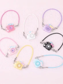 1PC Doll Accessories Pendant, Camera Backpack Accessories Only, For Labubuu Doll Outfit Accessories, Suitable For Dressing Up 17cm Dolls, Full Set Of Fashionable Casual Clothing Accessories,17cm Labubuu Sitting Party Macaron Vinyl Blind Box 17cm LABOBO Camera Backpack LBB Cute Doll Clothing Accessories For Labubuu (Doll Not Included)