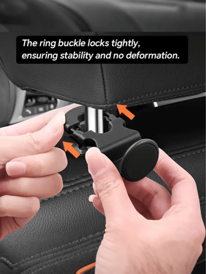 خطافات عالمية لمسند المقعد السيارة، مصنوعة من مادة ABS متينة، مناسبة لتعليق الأكياس والأشياء الصغيرة في المقعد الخلفي، 2 قطعة