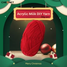 1 pieza Hilo de leche de 5 capas, hilo para tejer a crochet, adecuado para tejer bolsos, bufandas, sombreros, suéteres, muñecas DIY, 50g/pieza - Multicolor - Ver 7