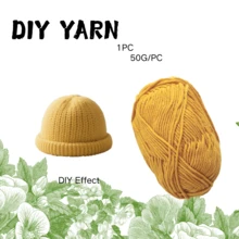 1 pièce, 50g/pièce, peut être utilisé pour les chapeaux, les écharpes, le crochet, les pantoufles et le tricot fait main.