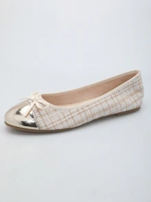 Hatastic Sapatilhas bailarina, versáteis, de cano baixo, macias e confortáveis, casuais, leves, estilosas para o trabalho/uso diário, ideais para mulheres, perfeitas para festivais de música na primavera/verão/outono. - Damasco - Ver 6