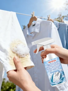 120ml Detergente de lavandería - Elimina eficazmente las manchas, facilita el lavado, mantiene la ropa limpia y fresca, protege las telas, desodoriza y deja una fragancia agradable. Disuelve las manchas comunes para restaurar la ropa a como nueva. Limpia suavemente sin dañar las manos. Elimina eficazmente diversos tipos de manchas como grasa, aceite, vino tinto, bolígrafo, fruta, lápiz de labios, sangre, amarillamiento, aceite de motor, café y talla grande.