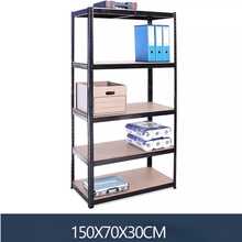 Estante Anaquel Organizador Metal 5 Niveles Hogar Oficina Color Negro