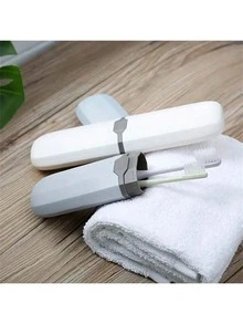 1/4pcs Creative Home Portable Toothbrush Box Travel Toothbrush Box Tableware Box Pencil Box Toothpaste Storage Box - Multicolor - View 6