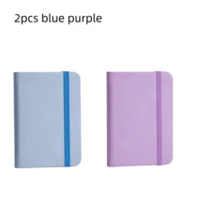 1pc/2pcs Mini Portable A7 Notebook/Pocket Notebook, Leather Cover, Thickened Inner Pages, Waterproof And Wear-Resistant, Plaid Design, Privacy Protection, Portable Notebook, Student Planner Diary, Vocabulary Notebook, Office Memo Pad, Back To School Notebook