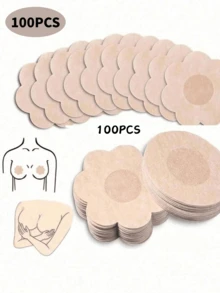 10/50/100片/包 一次性无肩带自粘提拉文胸花瓣，女士内衣及配饰 - 彩色 - 查看 13