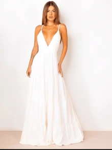 Women Dresses - 白色 - 查看 3