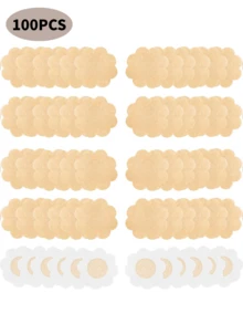 10/50/100片/包 一次性无肩带自粘提拉文胸花瓣，女士内衣及配饰 - 彩色 - 查看 9