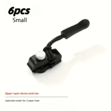 6/12pcs Universal Zipper Repair Kit - Easy To Install Seamless Zipper Slider Replacement, Suitable For Jackets, Luggage, Backpacks, Boots - Durable Black Zipper Pulls - Multicolor - View 14