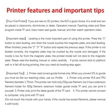 EasyThreed Mini 3D Printer K10 For Fun Print Size 100x100x100mm Compatible With Filament PLA Or TPU 1.75mm - White - View 13