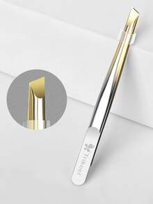 Professional Eyebrow Hair Hair Removal, 1 Piece Of Stainless Steel Diagonal Tunnel, Suitable For Eyebrows Hair With Facial Hair-For Professional Precision Personal Care, Makeup, Cheap, Room Decor, Vanity, Travel, Bedroom, Makeup Accessories, Tweezers, Cheap, Stocking Stuffers, Makeup, Makeup Tools, Cheap Stuff, Gifts, Gifts For Women, Christmas Gifts