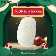 1 pieza Hilo de leche de 5 capas, hilo para tejer a crochet, adecuado para tejer bolsos, bufandas, sombreros, suéteres, muñecas DIY, 50g/pieza - Multicolor - Ver 5