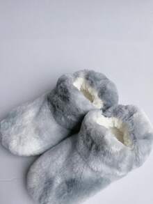 1双保暖隔热内衬室内拖鞋袜，柔软鞋底，男士冬季舒适袜