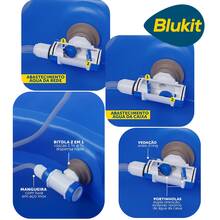 Blukit Duchao Pressure Alternator Valve For Water Tanks Increases Shower Tap Pressure - Blue and White - View 8