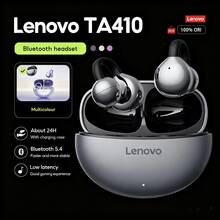 Lenovo TA410 Wireless TWS Earbuds Clip-On Type Bluetooth 5.4 Touch Control Long Battery Life With Mic - Một cỡ - Xem 1