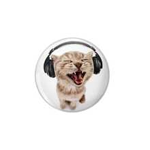 1 件 4.4 厘米/1.73 英寸酷猫图案别针徽章、纽扣胸针，适合佩戴在衣服、包包、文具袋和帽子上，适合用作文具用品、办公室装饰和配件、万圣节和圣诞节装饰品，是送给朋友、家人和同学的有趣礼物 - 彩色 - 查看 12