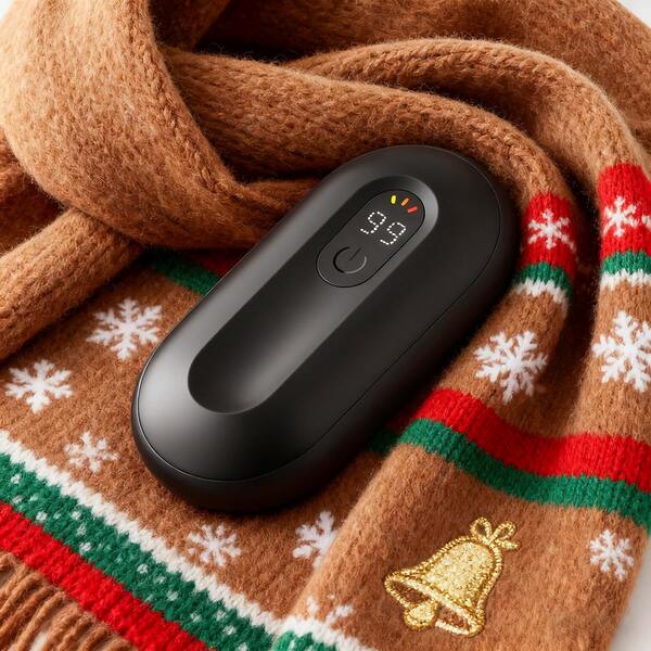 coldSky ColdSky Handwärmer Wiederaufladbar 2er Pack, Magnetischer Elektrischer Handwärmer mit Digitalanzeige, Wiederverwendbare Handwärmer erhitzen bis zu 60°C, tragbarer Taschenwärmer, Wärmende Geschenkidee für Outdoor, Camping, Jagd