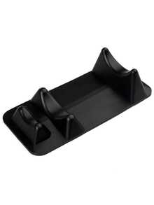 5 件套纹身笔架，硅胶纹身笔架，防滑底座，易于清洁且节省空间，纹身艺术家整理工具 - 黑色 - 查看 5