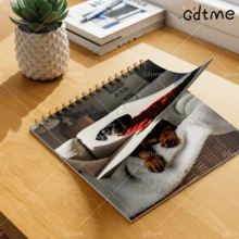 GDTME [ Cute! ] Pearl Paper Sausage Dog Calendar Hanging Calendar, Gold Iron Ring 20 * 20cm Healing Desktop Ornament, Creative Home Good Item: Various Cute Short Leg Sausage Dog Photos In The Calendar, Make Your Living Room Wall Instantly Adorable! Advanced Pearl Material, Happy Every Day, Easy Calendar Hanging To Accompany You To Welcome The New Year! 2026 Calendar