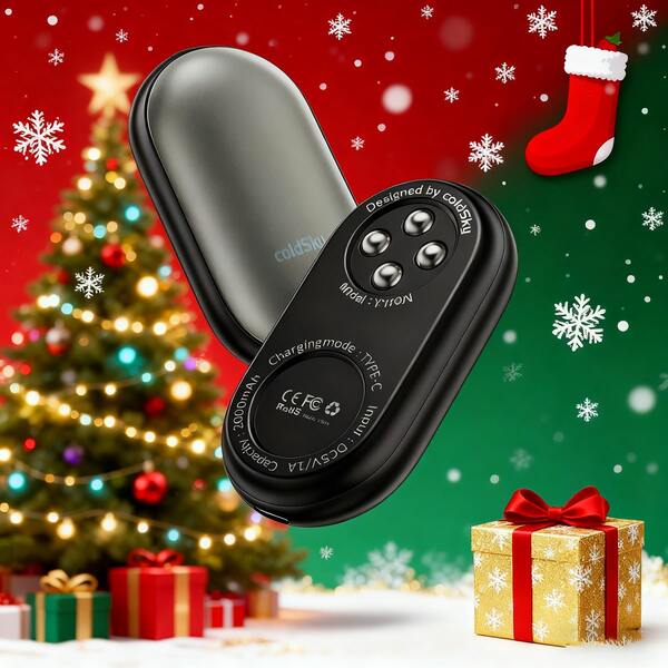 coldSky Wiederaufladbare Handwärmer, magnetische Handwärmer 2-in-1 mit Entspannungsperlen, elektrische wiederverwendbare Handwärmer mit 3 Heizstufen, tragbarer Heizung Wintergeschenk für Männer, Frauen, Camping