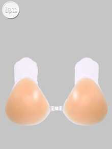 1pc Triangle Lift Silicone Bra With Strap, Enhancing Cleavage, Invisible Bra For Small Bust - Multicolor - View 8