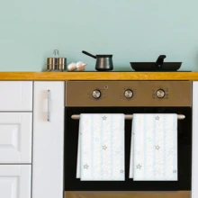 2/4 pièces Set, Torchons, Motif d'étoiles rêveuses, Microfibre super douce, Chiffons modernes absorbants, Torchons de cuisine et de cuisson, Chiffons à vaisselle, Serviettes de nettoyage, Super doux et très absorbants, Décoration de cuisine, Cadeaux pour les voisins, les mères, les anniversaires, les cadeaux de pendaison de crémaillère pour les amis, les essentiels de cuisine, les nécessités quotidiennes