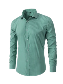Rand paul Men's Casual Comfortable Plaid Shirt - 綠色 - 查看 1