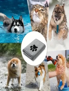 1 pieza Toalla de baño y limpieza para mascotas, nueva toalla de baño para mascotas, de secado rápido y súper absorbente, con decoración bordada, hecha de microfibra, adecuada para el baño y el secado de mascotas
