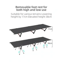Portable Camping Bed, Lightweight Foldable Sleeping Bed, Travel Hiking Backpacking Foldable Tent Bed, Outdoor Single Bed - Multicolor - View 7