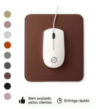 Mouse Pad Pequeno Marrom Premium Antiderrapante para Escritório - Marrom - Visão 6
