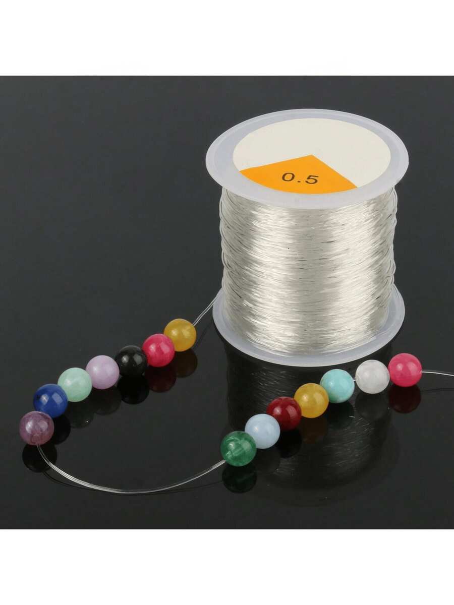 100M Plastic Crystal DIY Beading Stretch Cords Elastic Line Jewelry Making Supply Wire String Jeweleri Thread String