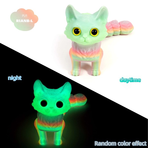 1pc 3D Printed Cat Model - Teen Entertainment Toy - Collectible Figurine - Stitch Toys - Travel Toys - Classroom Fidget Toys - Mini Stuff Bath Toys - Christmas Stationery Stress Ball - Birthday Gift - Christmas Gift - Halloween Gift - Christmas Eve Gift - Perfect Gift - Gift - Toys - Games