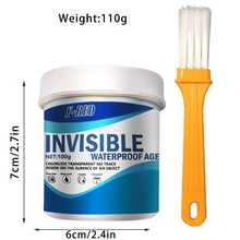 1 Bottle 100g Y-RED Transparent Quick-Drying Waterproof Liquid White Glue Sealant - Water-Resistant, Metal Compatible, Anti-Moisture, Transparent, Stainless, Suitable For Bathroom, Walls, Windows, Floors, Etc.