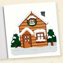 1pc (21cm*21cm) Adult New Coloring Book, Thick Paper, Clear Lines, Easy To Color, Suitable For Gatherings With Friends, Includes Charming Holiday Gnomes, Holiday Foods, And Fantastical Christmas Scenes. "Cozy Girl Christmas" Coloring Book, DIY Coloring, Cultivate Thinking Ability, Suitable For Stationery, School Supplies, Ideal Gift For Girls, Valentine's Day, New Year - COZY GIRL CHRISTMAS2 - View 4